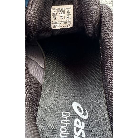 Asics Gel Contend 9 Mens Size 12 Wide Triple Black Mesh Running Sneakers Shoes. main image 7